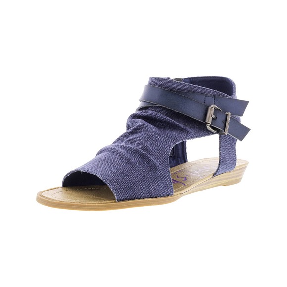 Blowfish Shoes | Blowfish Balla Canvas Indigo Rancher Navy Sandals | Poshmark